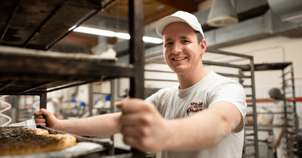 Auszubildender zum Bäcker der Bäckerei Mensing in Velen-Ramsdorf
