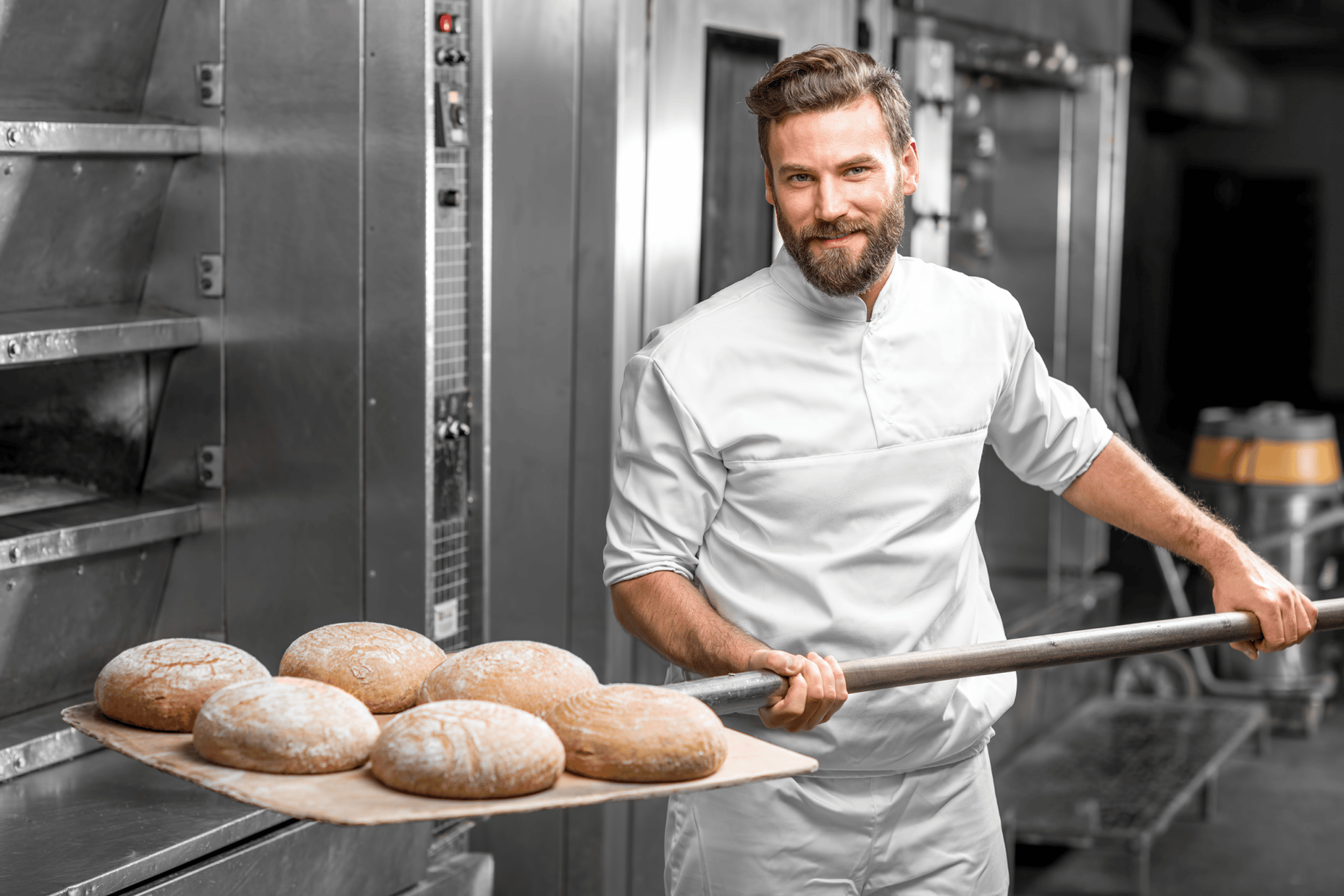 Ein Bäcker des deutschen Bäckerhandwerks