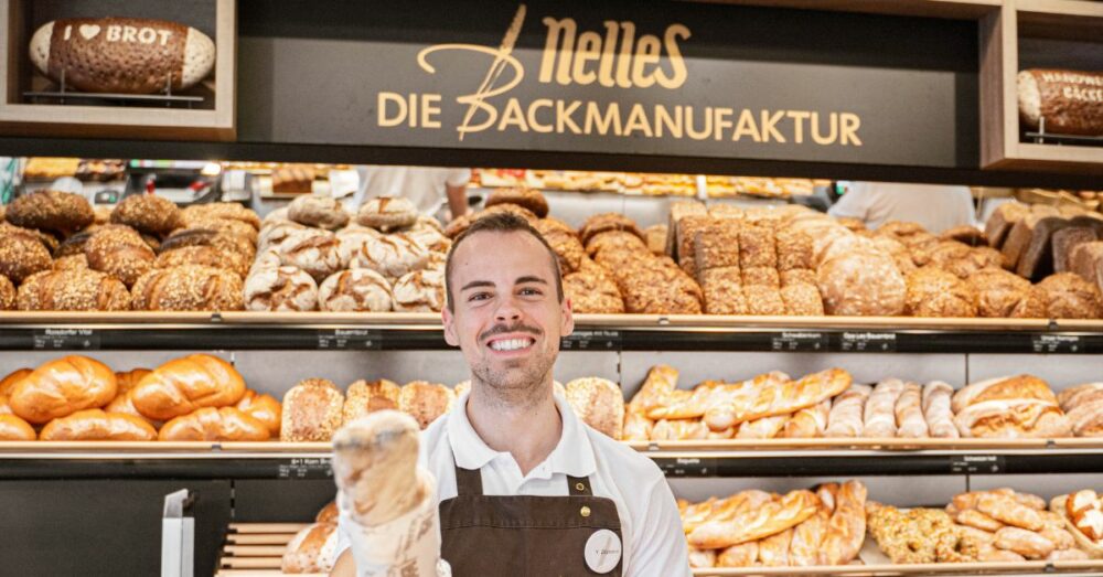 Verkäufer bei der Bäckerei Nelles in Bornheim