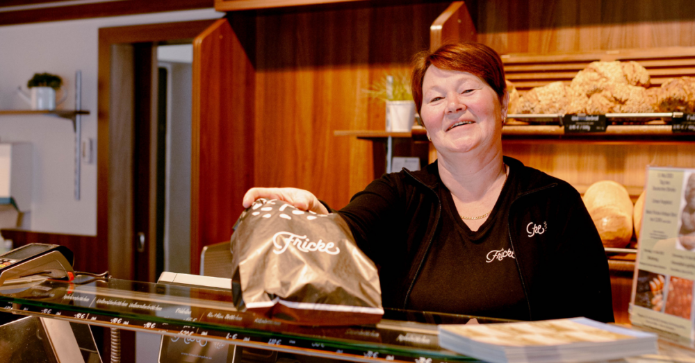 Verkäuferin der Bäckerei Fricke in Sottrum