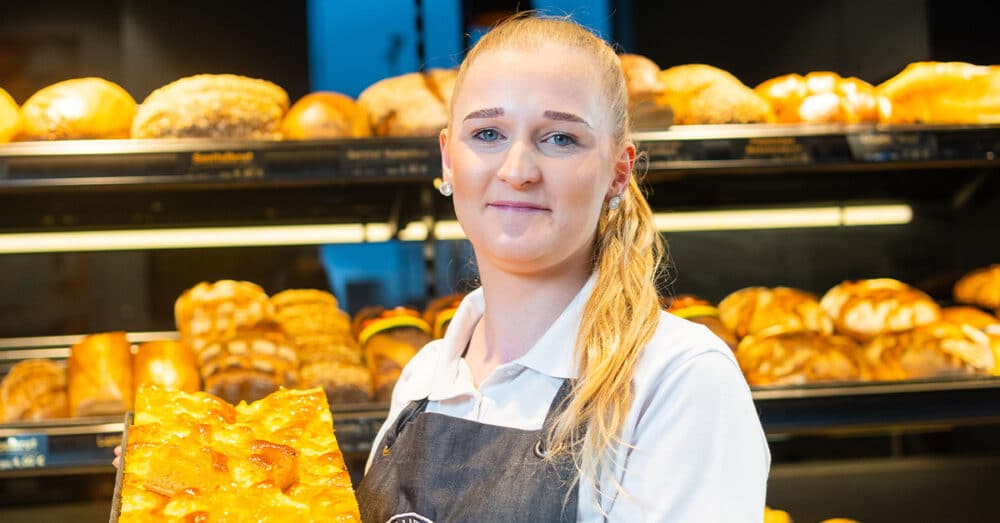 Verkäuferinnen der Bäckerei Hanisch in Giesen