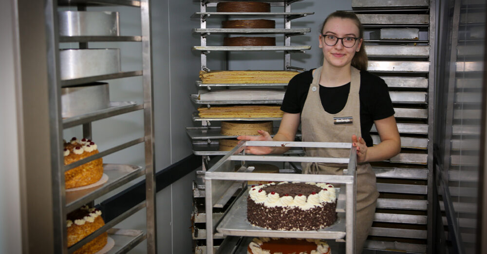 Konditorin der Bäckerei Rothe in Haiger