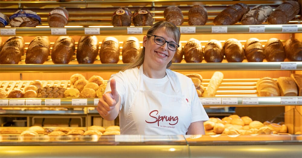 Verkäuferin der Bäckerei Sprung in Magdeburg und Umgebung
