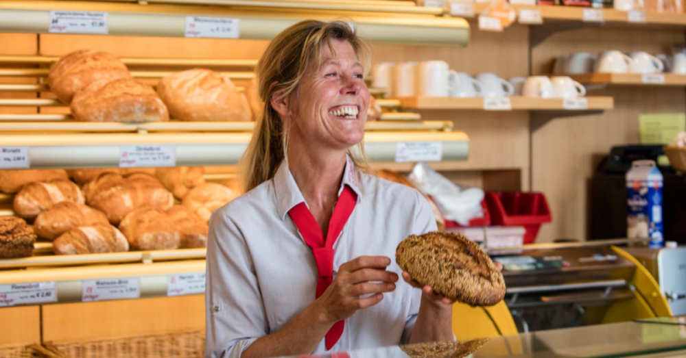 Verkäuferin der Bäckerei Heger in Immenstaad