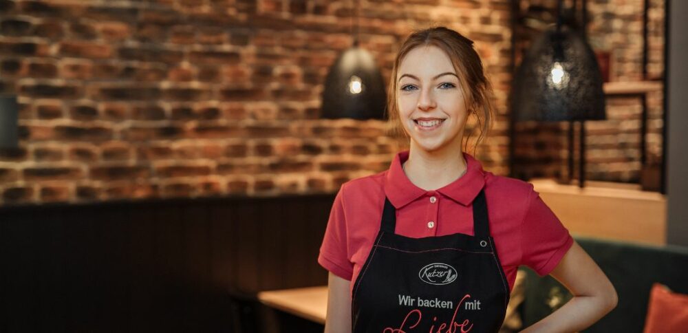 Verkäuferin bei der Bäckerei Kutzer in Bayreuth