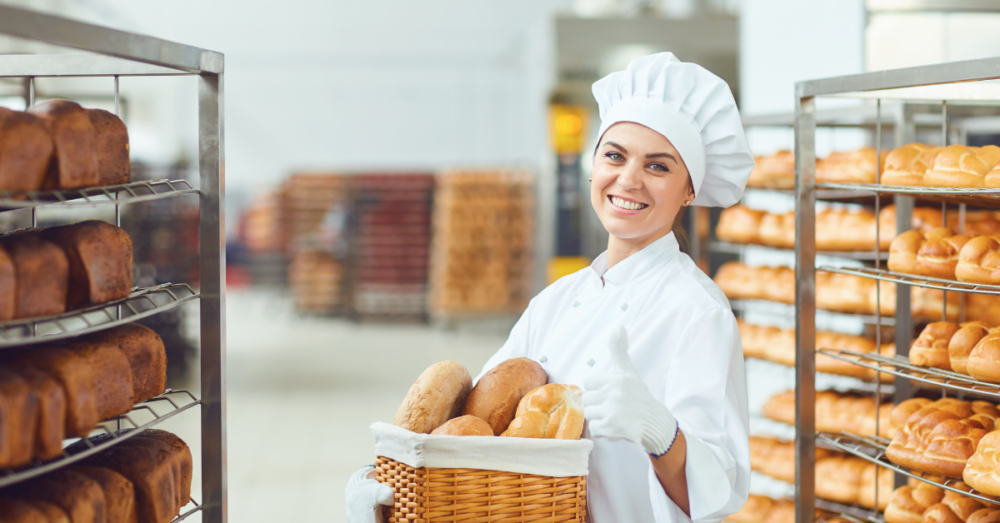 Produktionsmitarbeiter bei der Bäckerei Büsch in Kamp-Lintfort