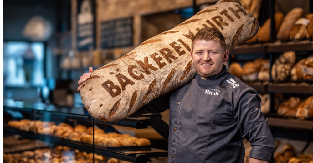 Johannes Hirth bei der Bäckerei Hirth