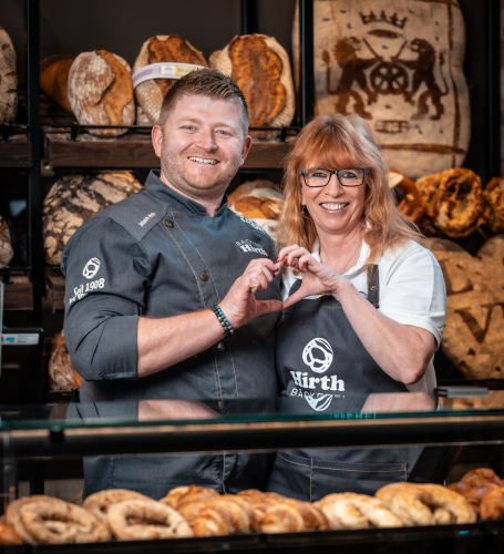 Mitarbeiter bei der Bäckerei Hirth in Bad Friedrichshall