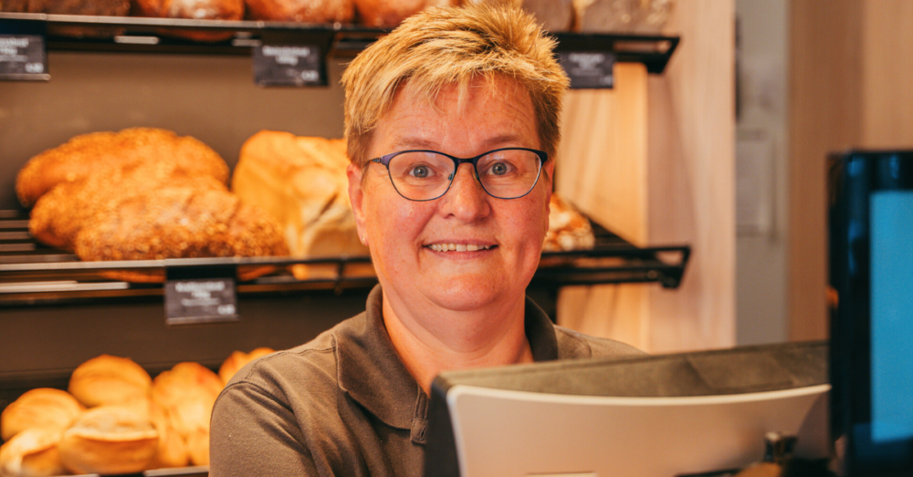 Verkäuferin der Bäckerei Triffterer in Neuenkirchen