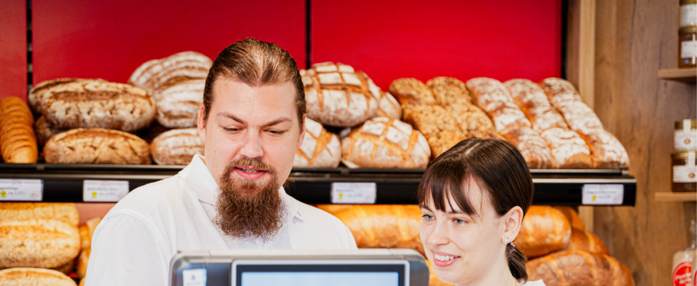 Verkäuferteam bei der Bäckerei Gäbler